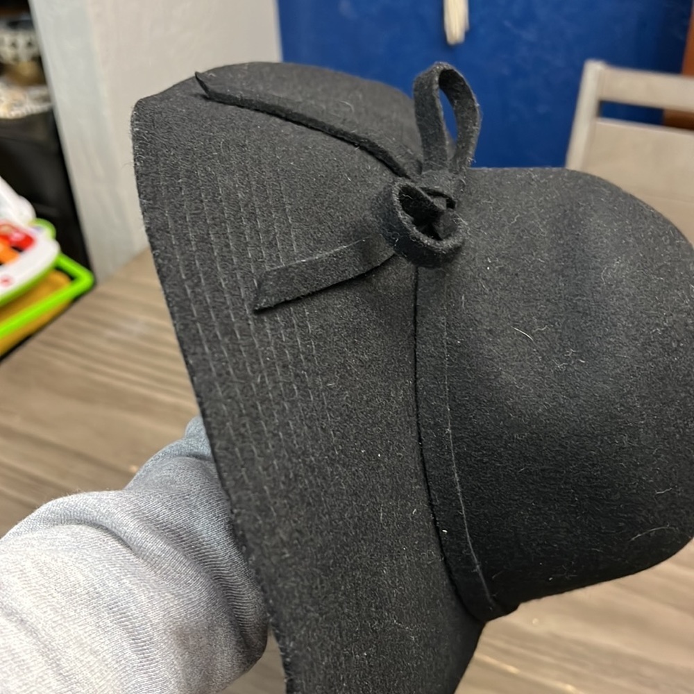 C.C WOOL FLOPPY BEACH HAT BLACK - Picture 8 of 16